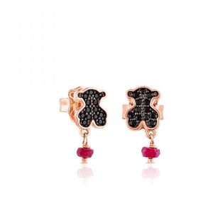 Tous motif rose gold stud earrings